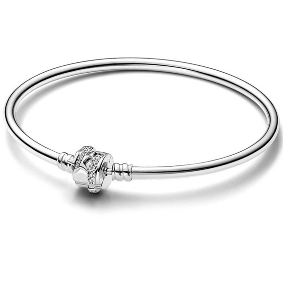 Pandora Shooting Star Bangle with Plain Charm - Picture 1 of 6